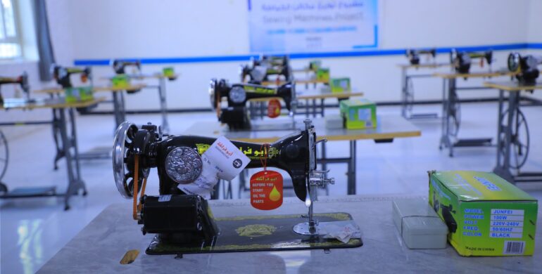 مشروع توزيع مكائن الخياطة – sewing machine distribution project